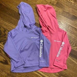 Columbia girls SPF shirts
